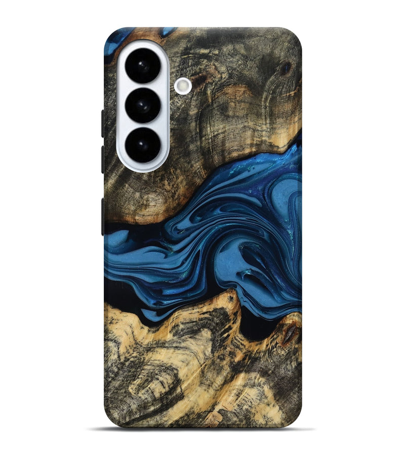 Galaxy S26 Plus Wood Live Edge Phone Case - Wilbur (Blue, 817466)