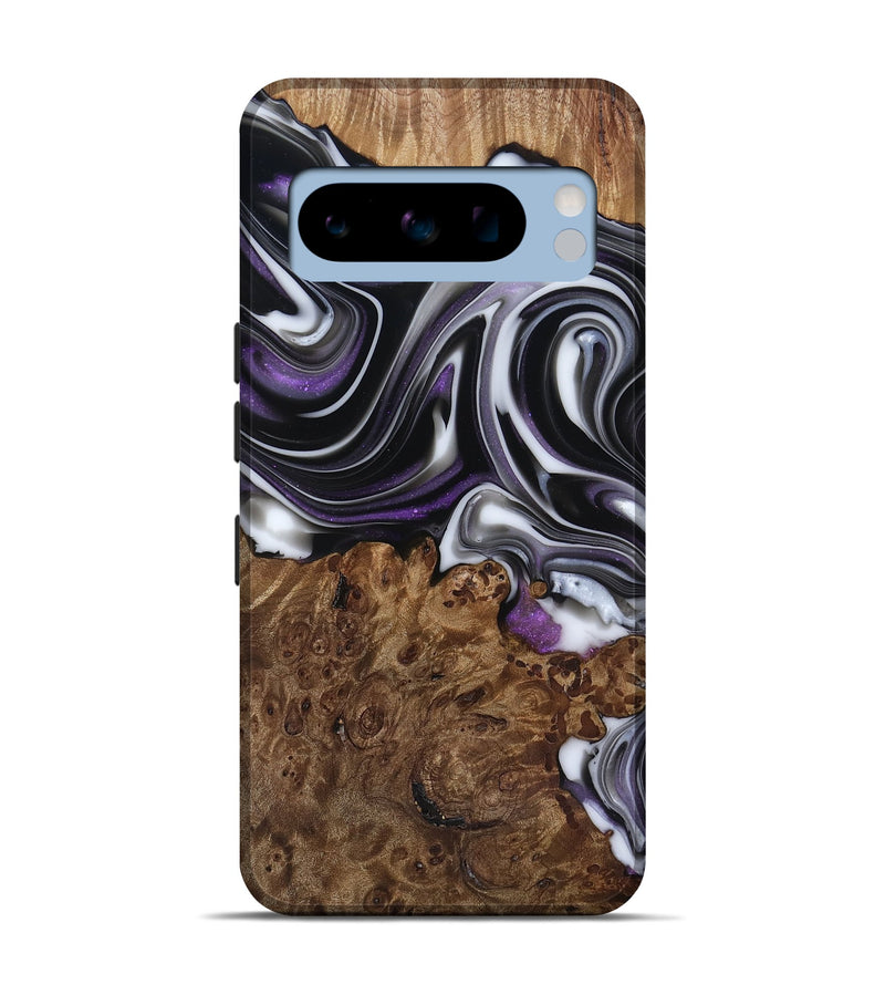 Pixel 8 Pro Wood Live Edge Phone Case - Fanny (Black & White, 817469)