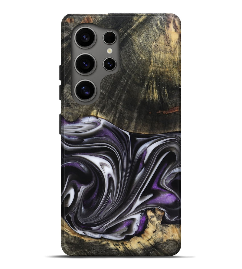 Galaxy S25 Ultra Wood Live Edge Phone Case - Axl (Purple, 817470)