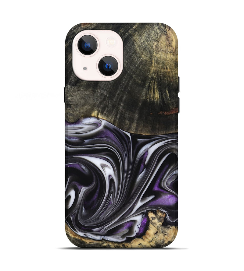 iPhone 13 Wood Live Edge Phone Case - Axl (Purple, 817470)