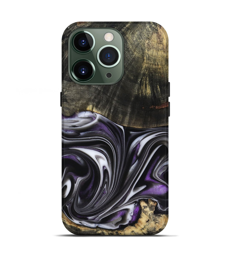 iPhone 13 Pro Wood Live Edge Phone Case - Axl (Purple, 817470)