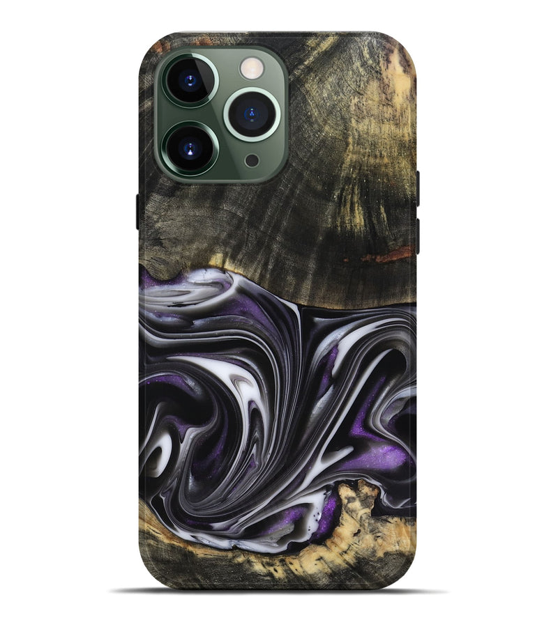 iPhone 13 Pro Max Wood Live Edge Phone Case - Axl (Purple, 817470)