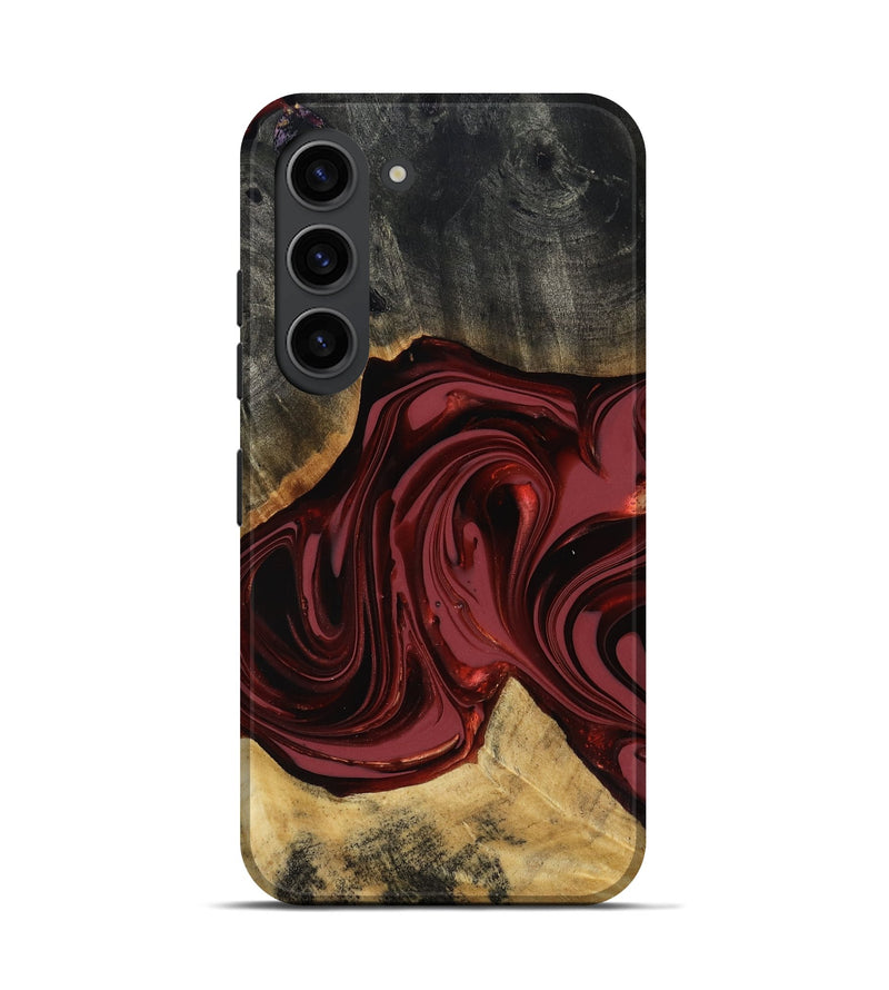 Galaxy S23 Wood Live Edge Phone Case - Besse (Red, 817471)