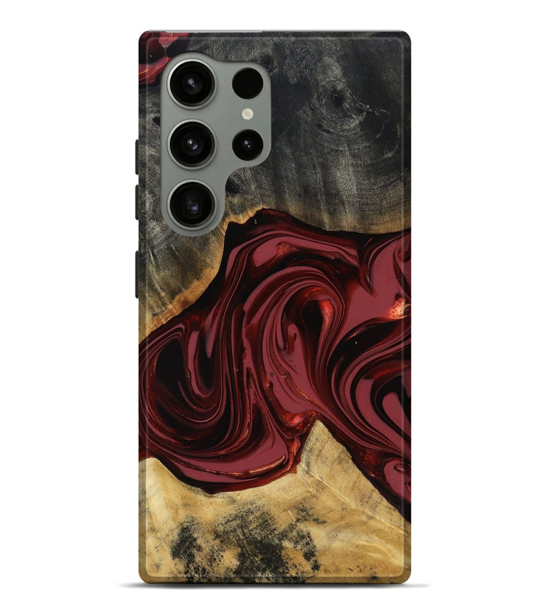 Galaxy S24 Ultra Wood Live Edge Phone Case - Besse (Red, 817471)