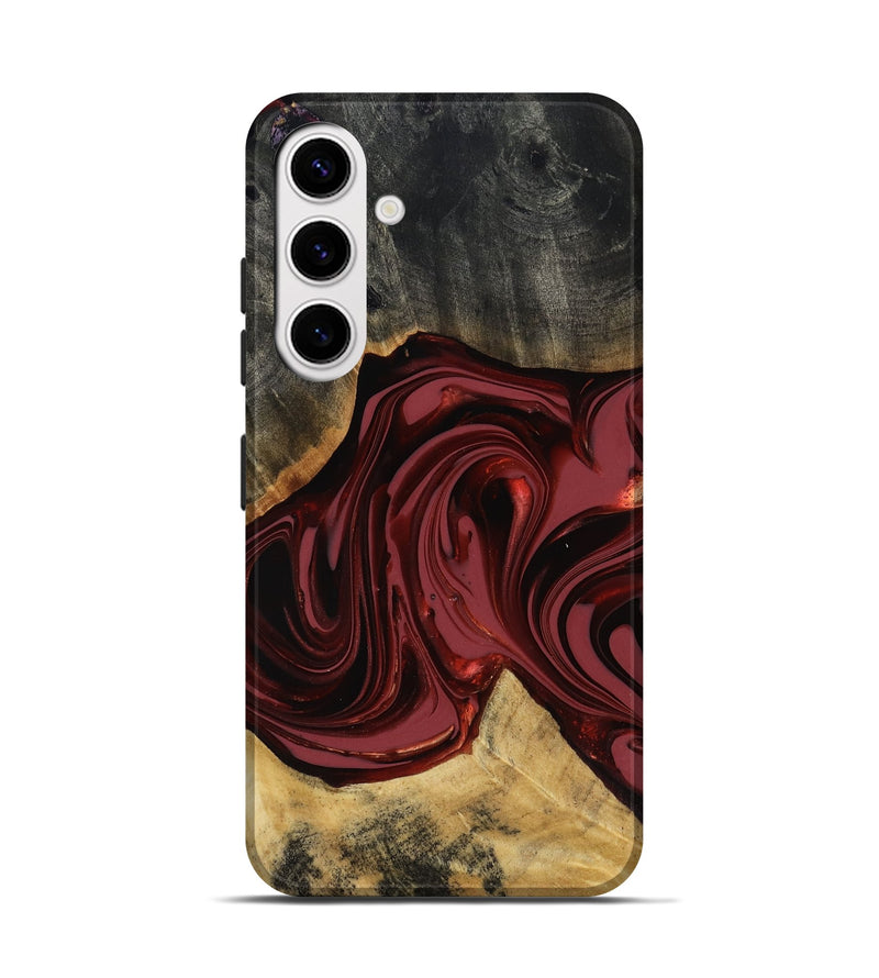 Galaxy S25 Wood Live Edge Phone Case - Besse (Red, 817471)