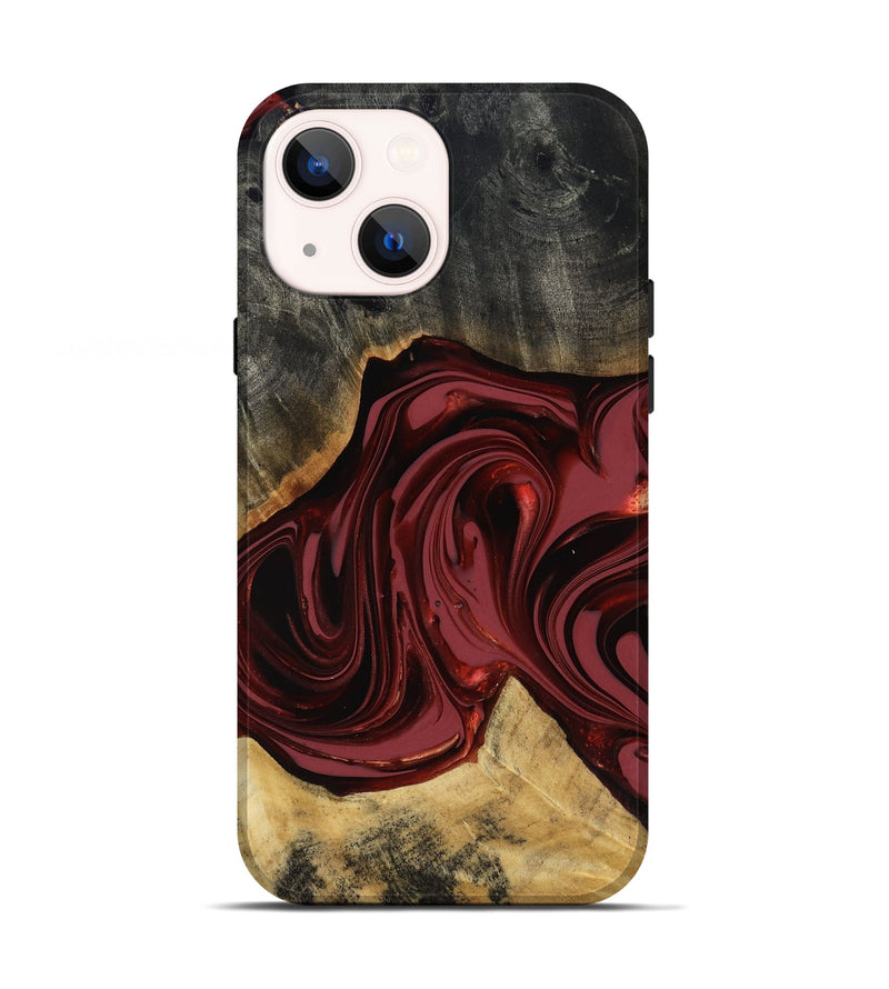 iPhone 13 Wood Live Edge Phone Case - Besse (Red, 817471)