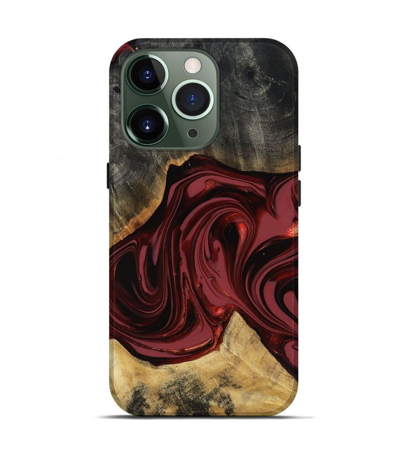 iPhone 13 Pro Wood Live Edge Phone Case - Besse (Red, 817471)