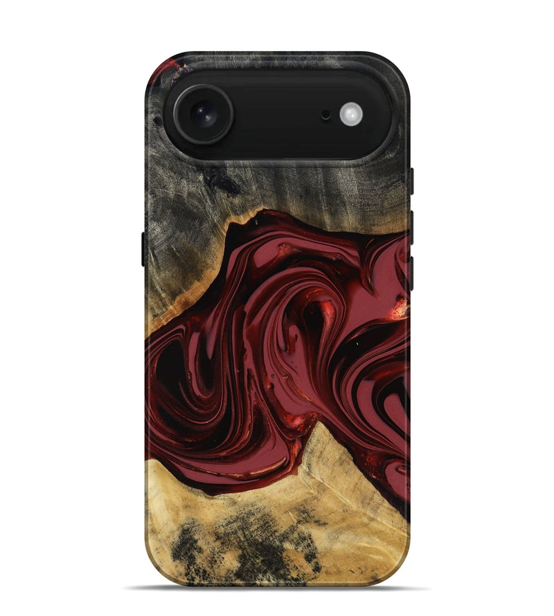 iPhone 17 Air Wood Live Edge Phone Case - Besse (Red, 817471)