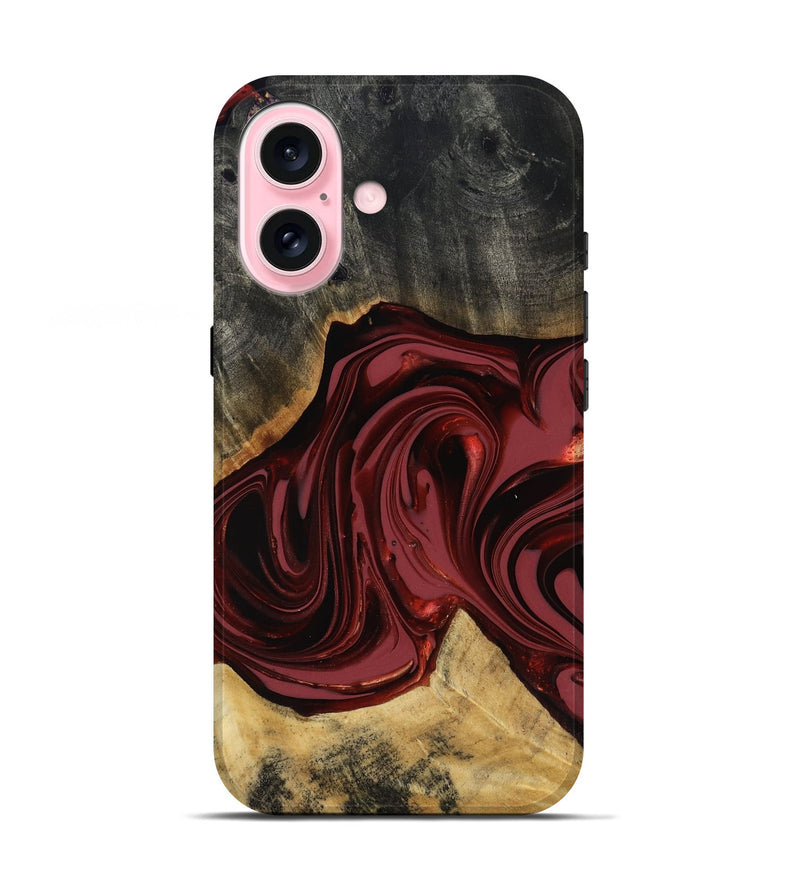 iPhone 17 Wood Live Edge Phone Case - Besse (Red, 817471)