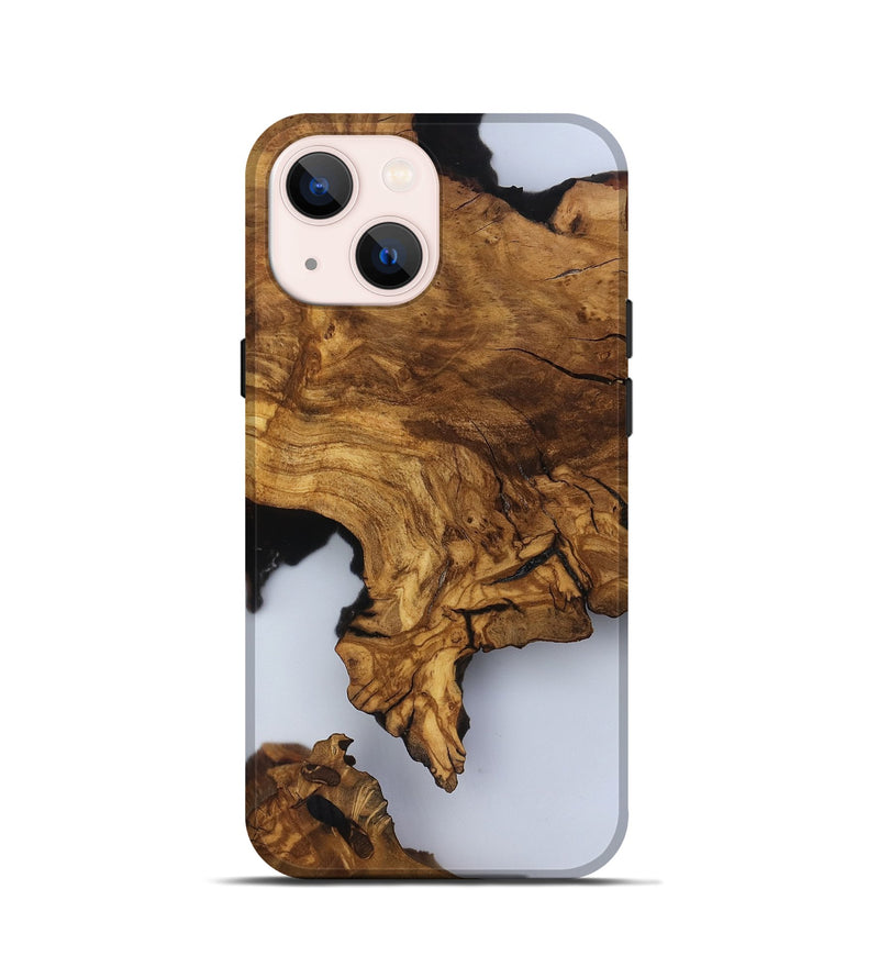 iPhone 13 mini Wood Live Edge Phone Case - Amelia (Clear, 817473)