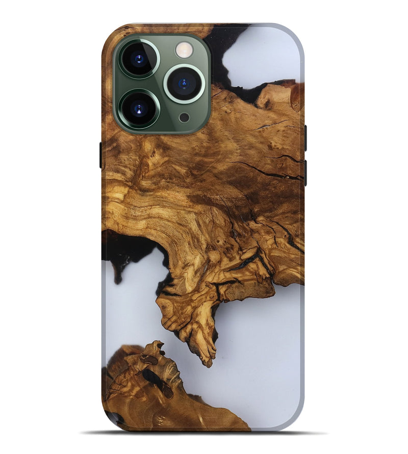 iPhone 13 Pro Max Wood Live Edge Phone Case - Amelia (Clear, 817473)