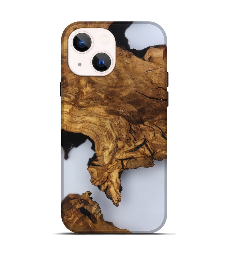 iPhone 14 Wood Live Edge Phone Case - Amelia (Clear, 817473)