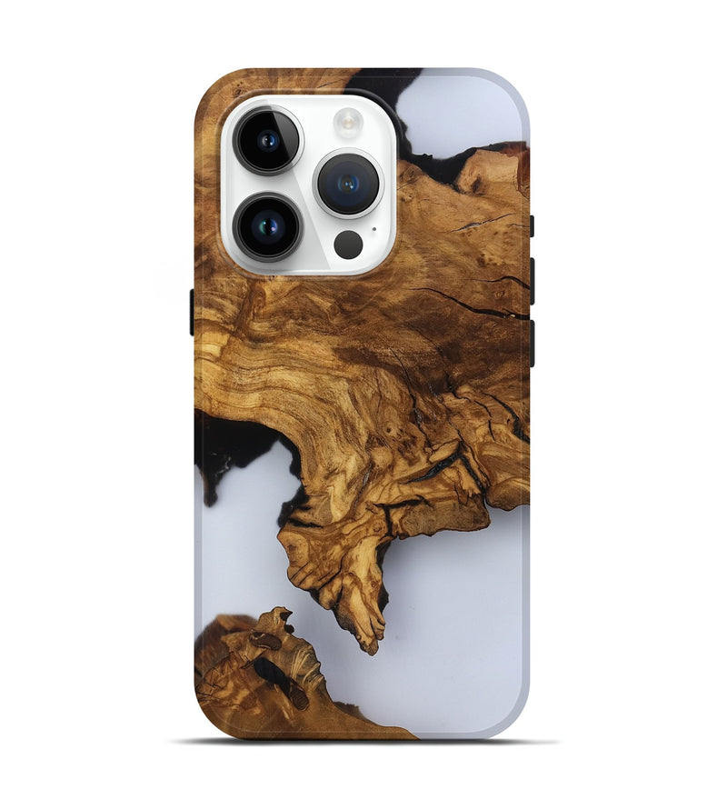 iPhone 15 Pro Wood Live Edge Phone Case - Amelia (Clear, 817473)