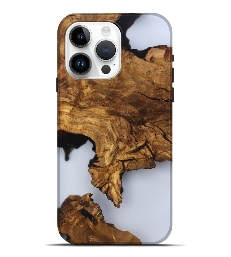 iPhone 15 Pro Max Wood Live Edge Phone Case - Amelia (Clear, 817473)