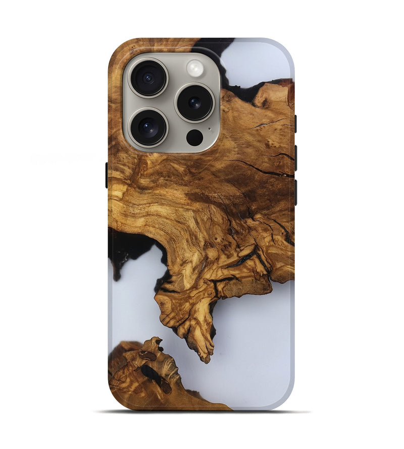 iPhone 16 Pro Wood Live Edge Phone Case - Amelia (Clear, 817473)