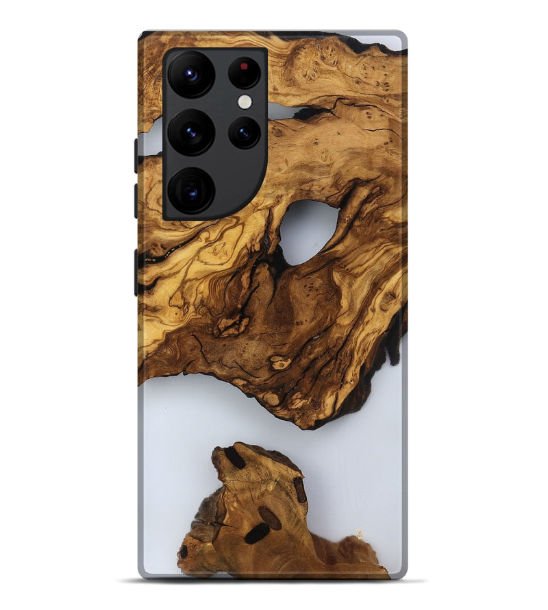 Galaxy S22 Ultra Wood Live Edge Phone Case - Jaylee (Clear, 817476)