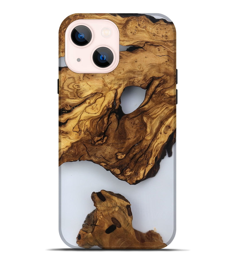 iPhone 14 Plus Wood Live Edge Phone Case - Jaylee (Clear, 817476)