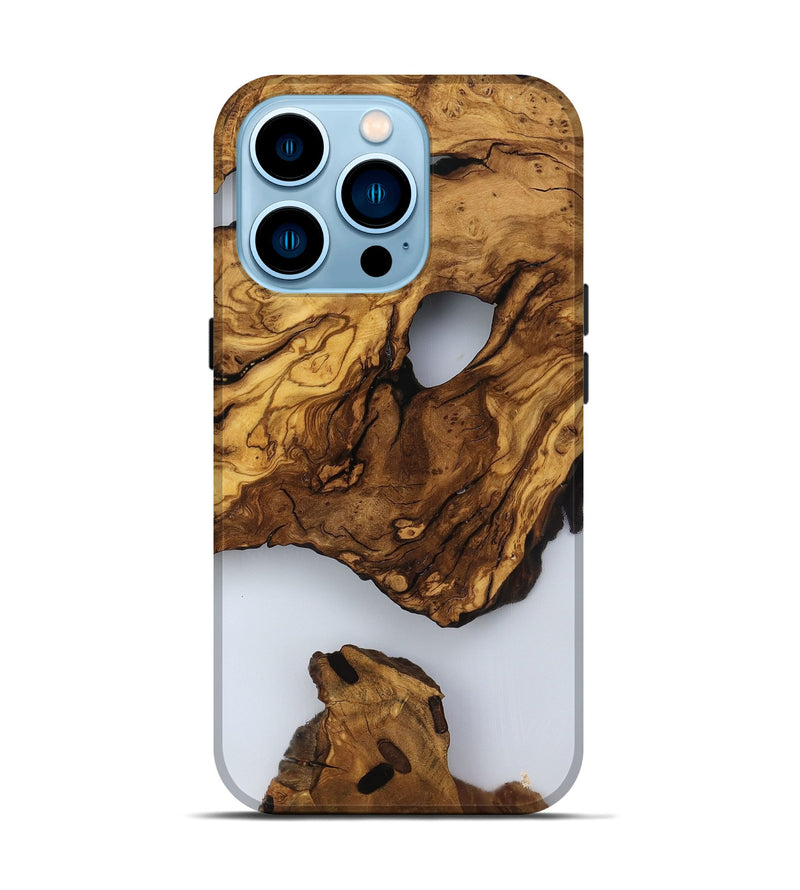 iPhone 14 Pro Wood Live Edge Phone Case - Jaylee (Clear, 817476)