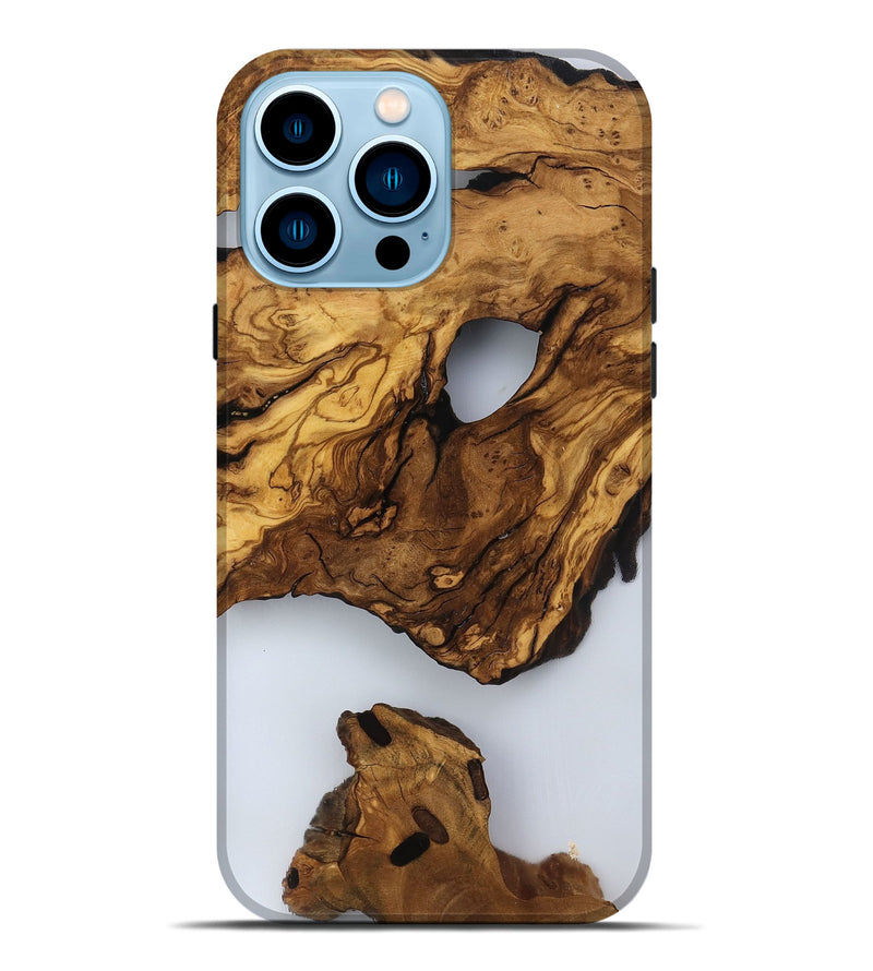 iPhone 14 Pro Max Wood Live Edge Phone Case - Jaylee (Clear, 817476)