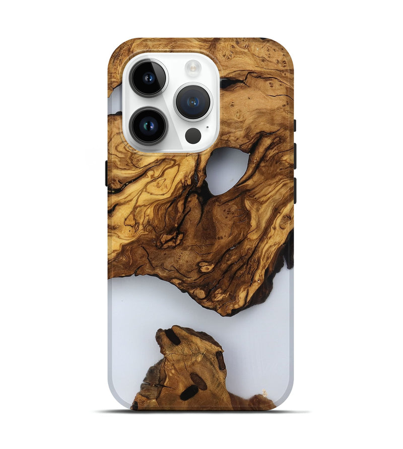 iPhone 15 Pro Wood Live Edge Phone Case - Jaylee (Clear, 817476)