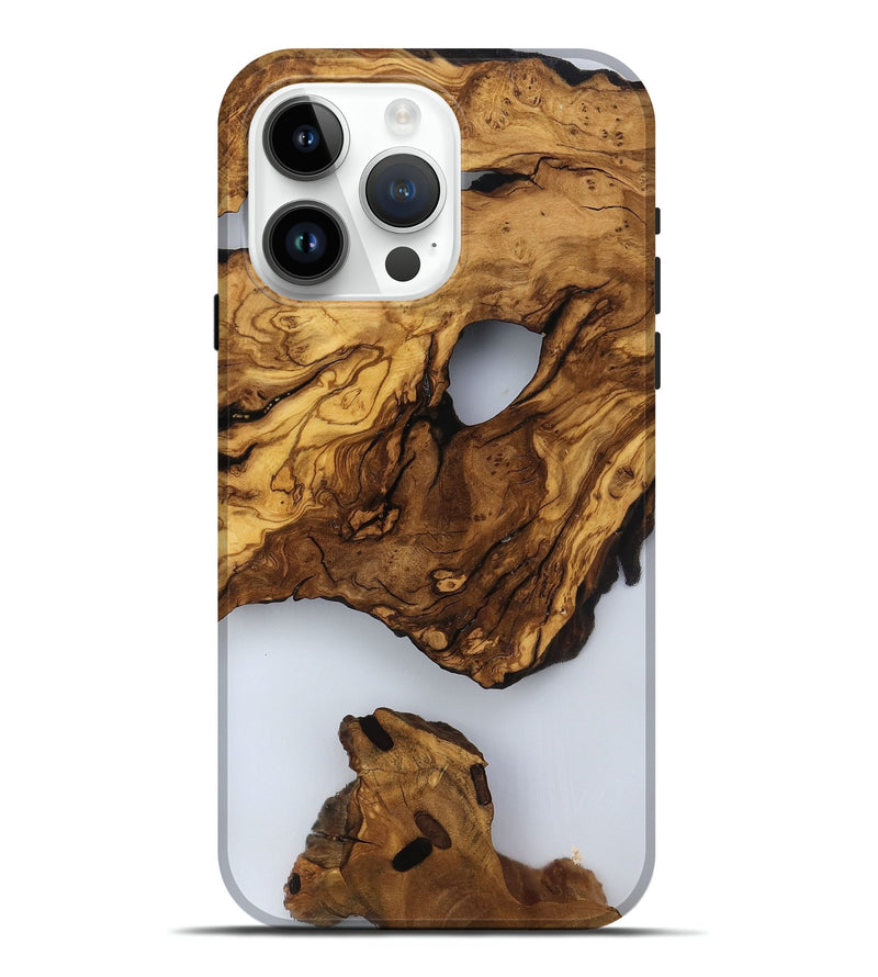iPhone 15 Pro Max Wood Live Edge Phone Case - Jaylee (Clear, 817476)