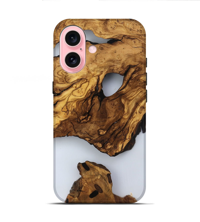 iPhone 16 Wood Live Edge Phone Case - Jaylee (Clear, 817476)