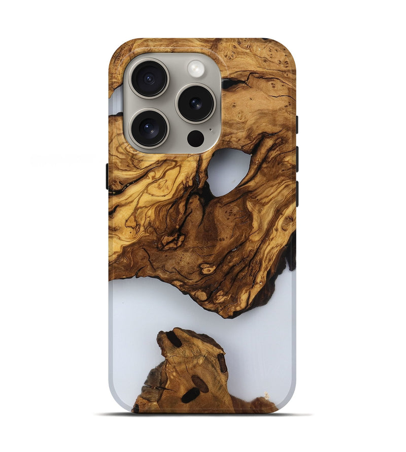 iPhone 16 Pro Wood Live Edge Phone Case - Jaylee (Clear, 817476)