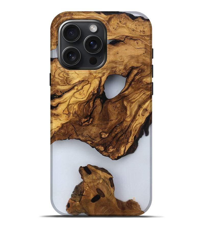 iPhone 16 Pro Max Wood Live Edge Phone Case - Jaylee (Clear, 817476)