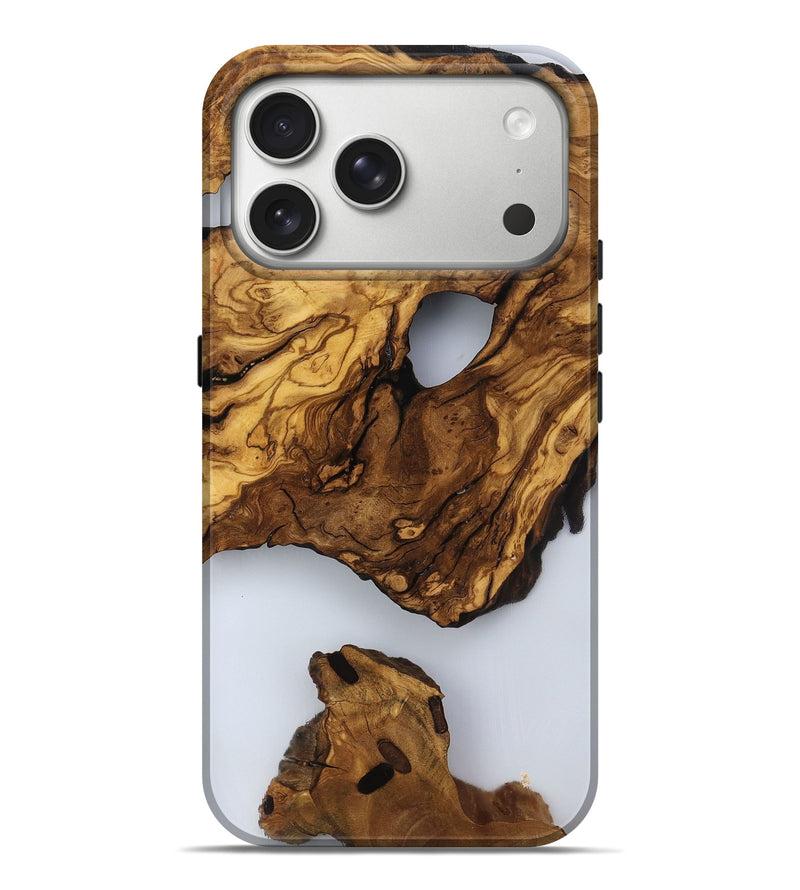iPhone 17 Pro Max Wood Live Edge Phone Case - Jaylee (Clear, 817476)