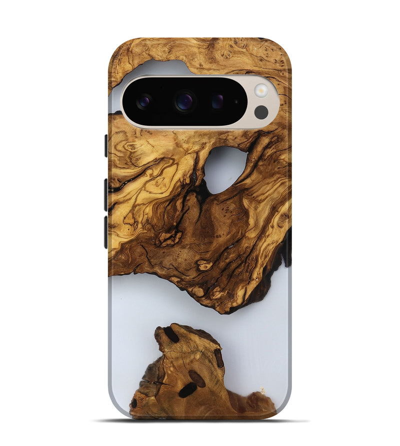 Pixel 9 Pro Wood Live Edge Phone Case - Jaylee (Clear, 817476)