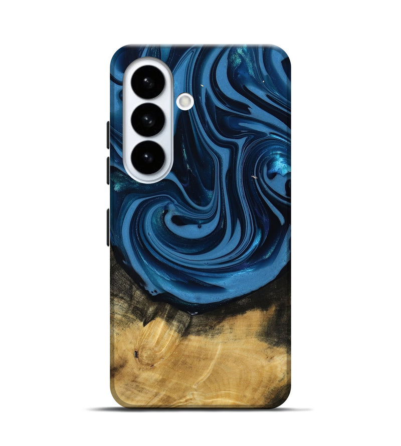 Galaxy S26 Wood Live Edge Phone Case - Susanne (Blue, 817477)