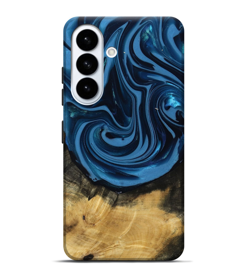 Galaxy S26 Plus Wood Live Edge Phone Case - Susanne (Blue, 817477)