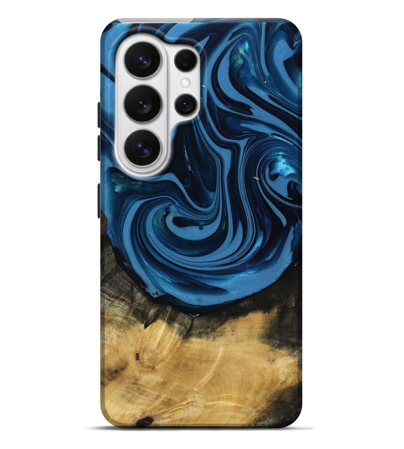 Galaxy S26 Ultra Wood Live Edge Phone Case - Susanne (Blue, 817477)