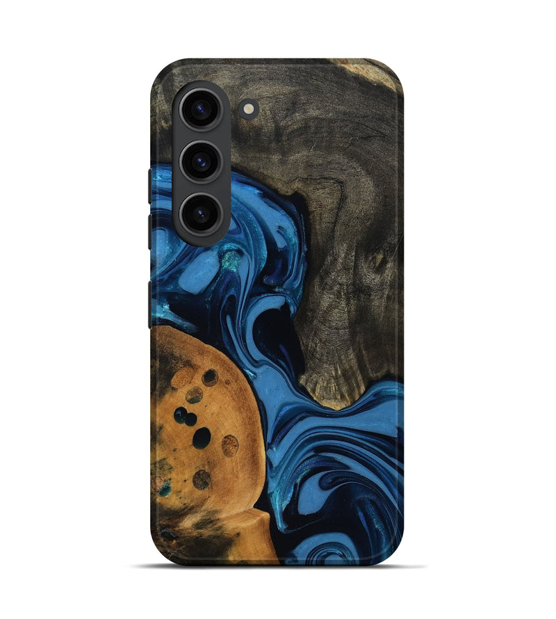 Galaxy S23 Wood Live Edge Phone Case - Gatlin (Blue, 817478)