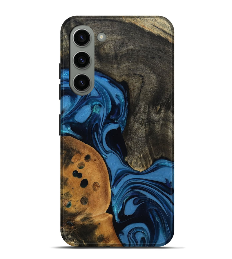 Galaxy S23 Plus Wood Live Edge Phone Case - Gatlin (Blue, 817478)