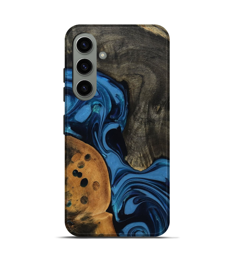 Galaxy S24 Wood Live Edge Phone Case - Gatlin (Blue, 817478)
