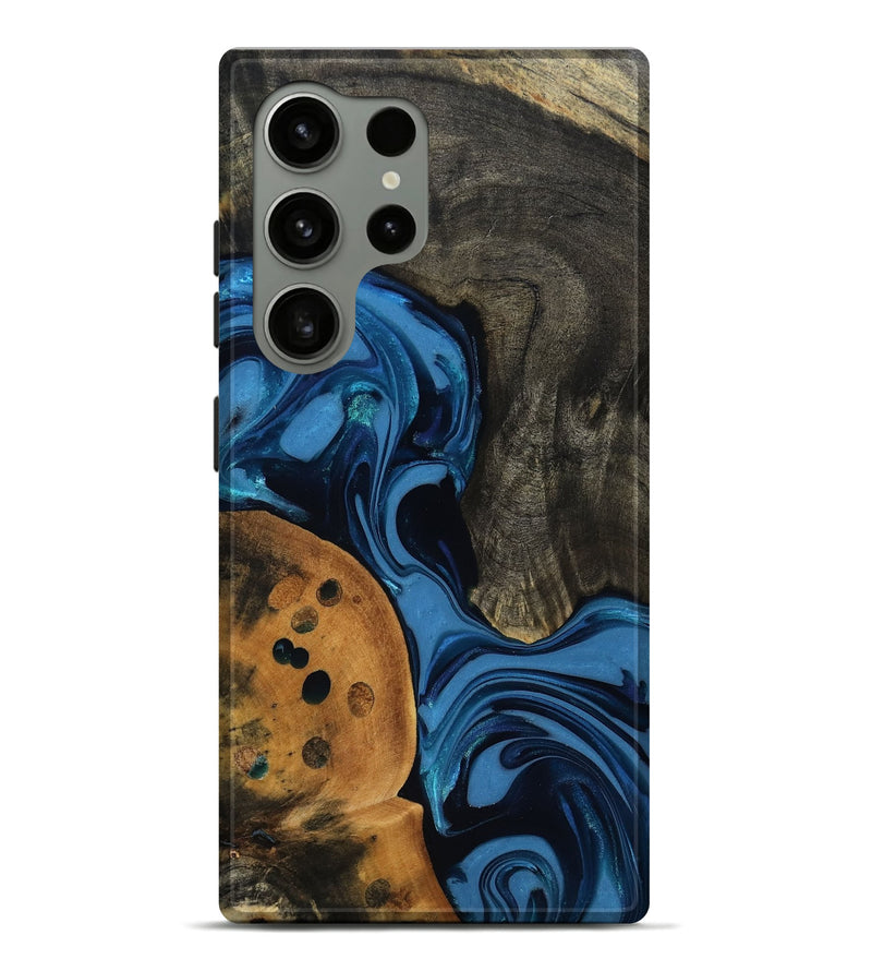 Galaxy S24 Ultra Wood Live Edge Phone Case - Gatlin (Blue, 817478)