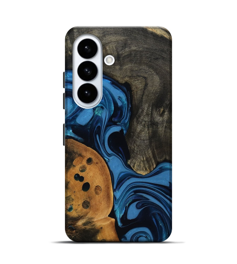 Galaxy S26 Wood Live Edge Phone Case - Gatlin (Blue, 817478)