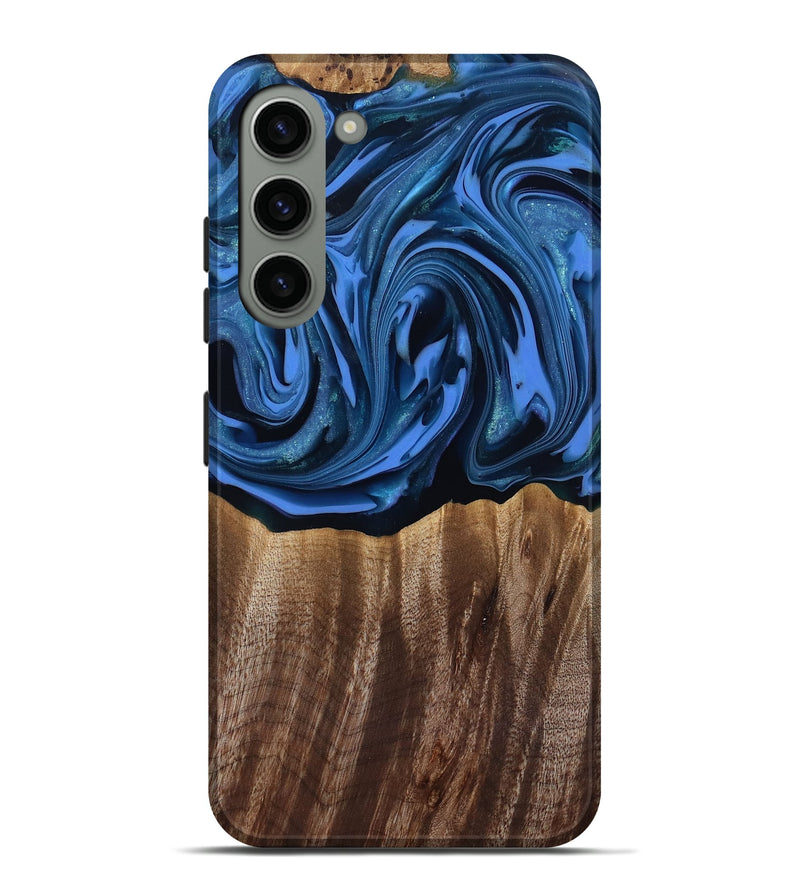 Galaxy S23 Plus Wood Live Edge Phone Case - Triston (Blue, 817479)
