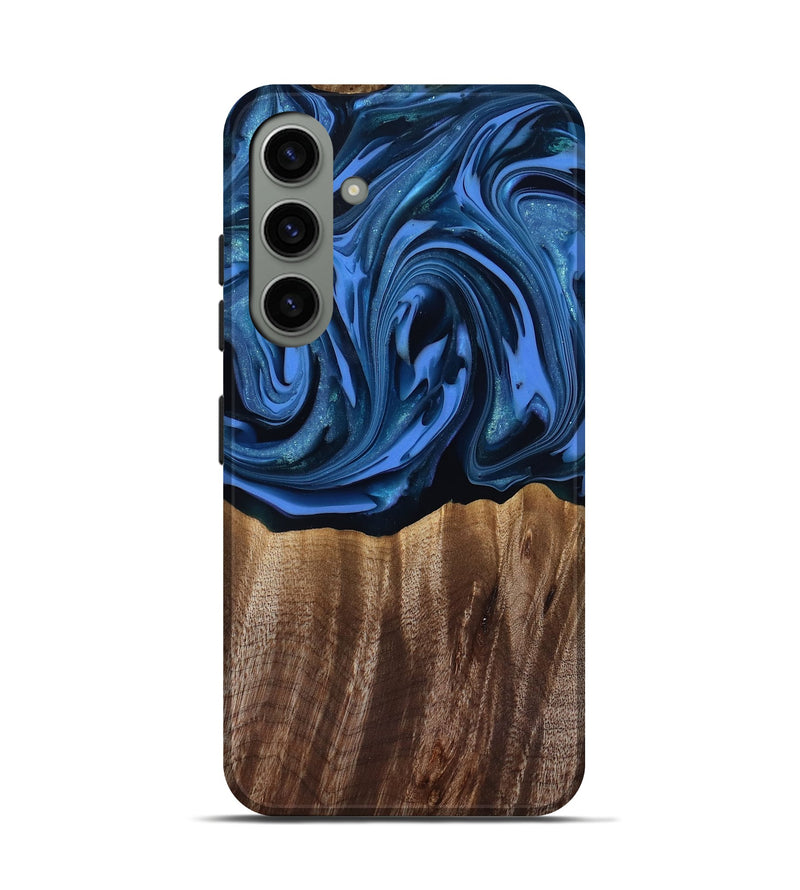 Galaxy S24 Wood Live Edge Phone Case - Triston (Blue, 817479)