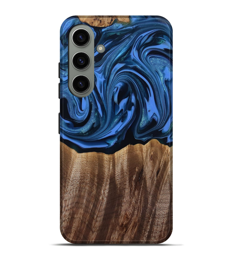 Galaxy S24 Plus Wood Live Edge Phone Case - Triston (Blue, 817479)