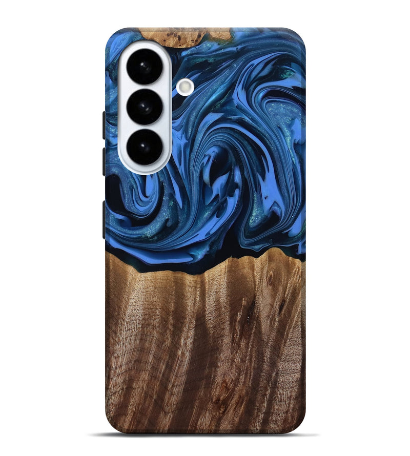 Galaxy S26 Plus Wood Live Edge Phone Case - Triston (Blue, 817479)
