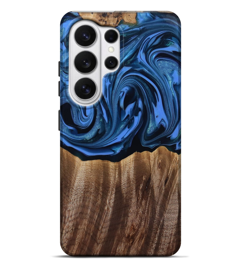 Galaxy S26 Ultra Wood Live Edge Phone Case - Triston (Blue, 817479)