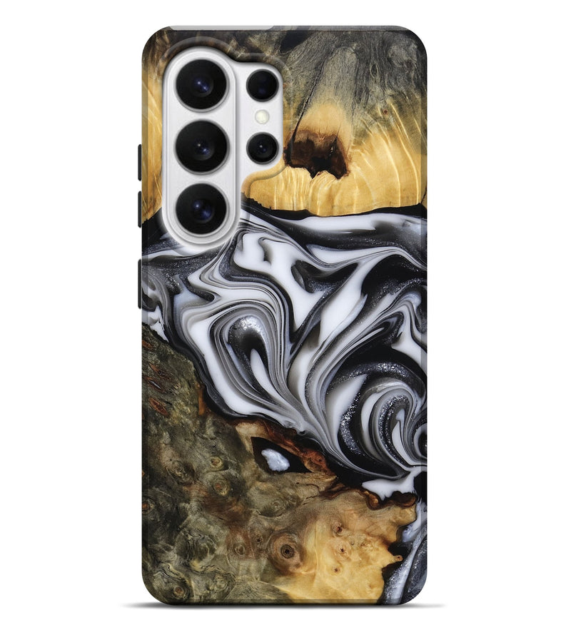 Galaxy S26 Ultra Wood Live Edge Phone Case - Jamison (Black & White, 817480)