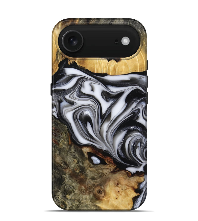 iPhone 17 Air Wood Live Edge Phone Case - Jamison (Black & White, 817480)