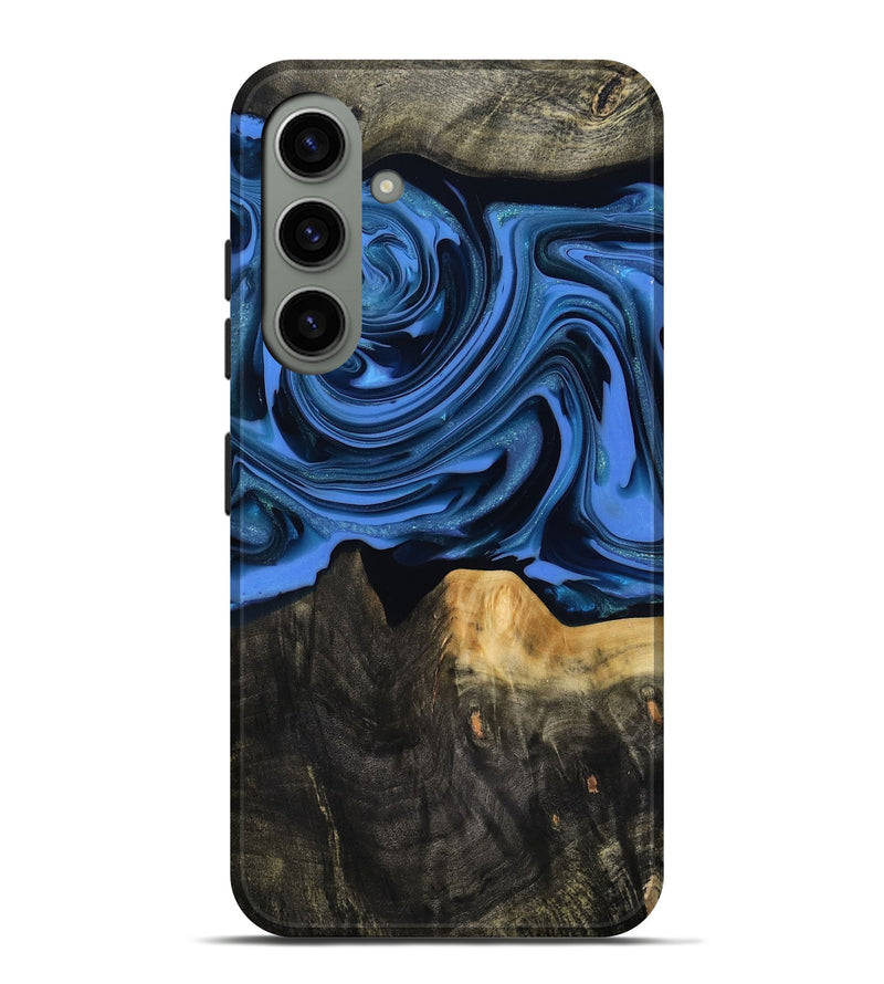 Galaxy S24 Plus Wood Live Edge Phone Case - Ledger (Blue, 817481)