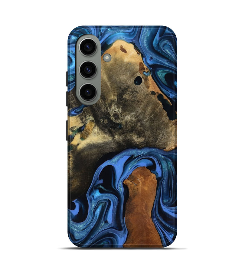 Galaxy S24 Wood Live Edge Phone Case - Geralyn (Blue, 817484)