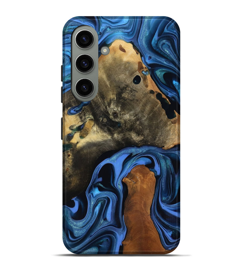 Galaxy S24 Plus Wood Live Edge Phone Case - Geralyn (Blue, 817484)