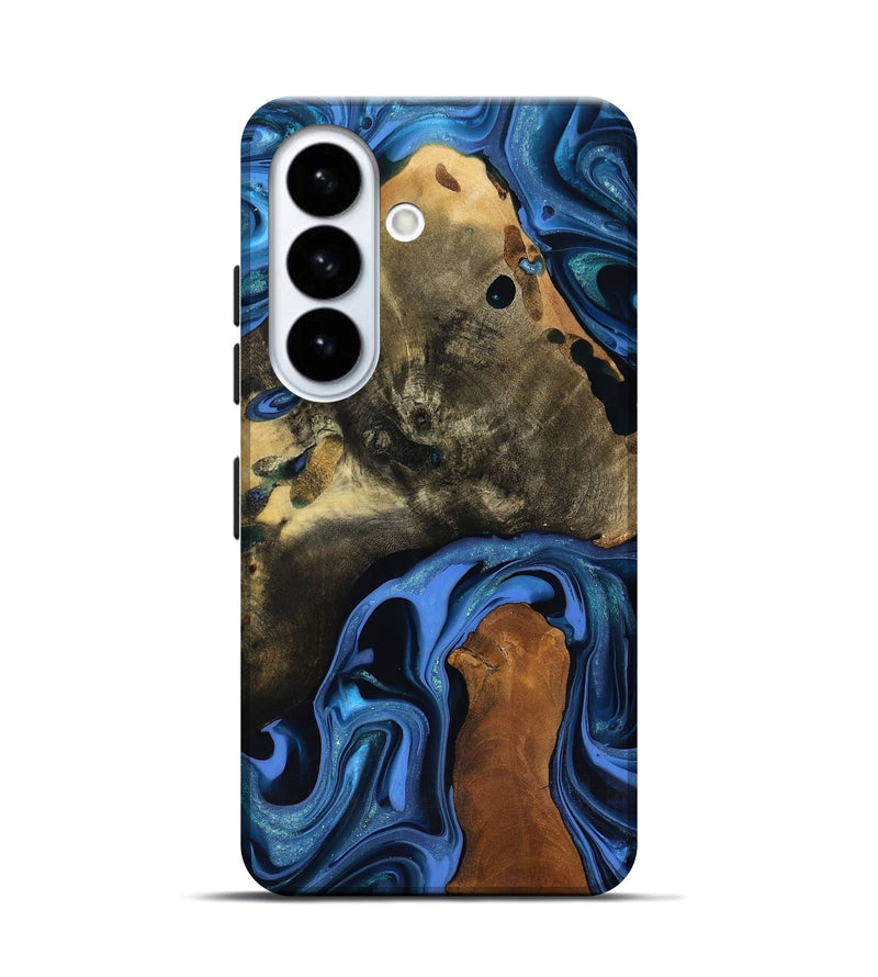 Galaxy S26 Wood Live Edge Phone Case - Geralyn (Blue, 817484)