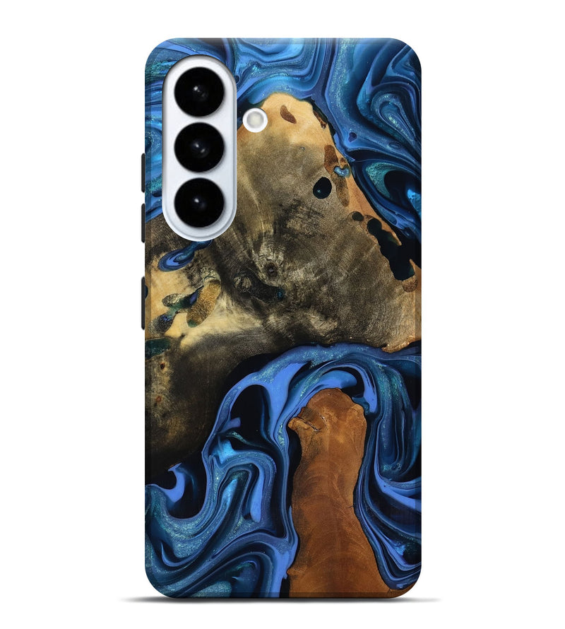 Galaxy S26 Plus Wood Live Edge Phone Case - Geralyn (Blue, 817484)